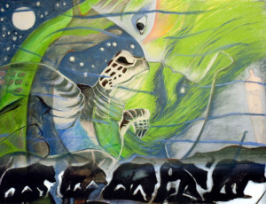 Stone Woman & TurtleDream No. 2Available as archival quality giclee print through Turtle Mountain Mythic Art.